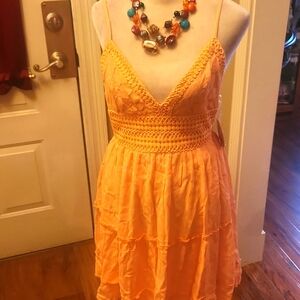 Ladies tie in the back dress